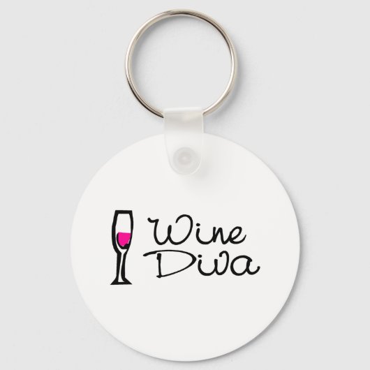 Wine Diva Sleutelhanger (Voorkant)