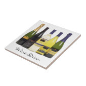 Wine Diva Tile Trivet Tegeltje (Zijkant)