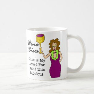 Wine Diva: "Wijn is mijn onderscheiding..." Koffiemok