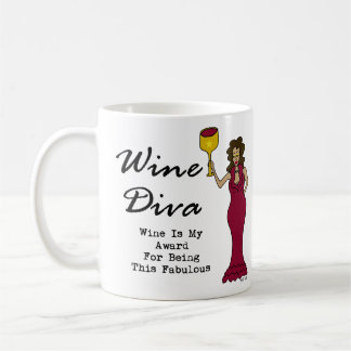 Wine Diva "Wine is mijn onderscheiding voor het ve Koffiemok