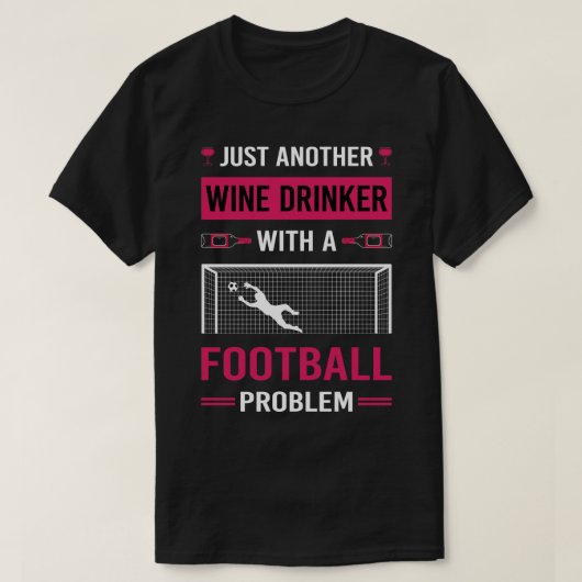 Wine Drinker T-shirt (Design voorkant)