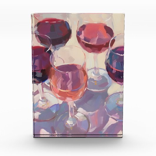 Wine drinks Red Tropical pink wine drink set Fotoblokken (Voorkant)