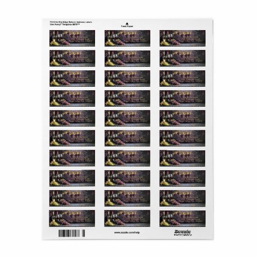 Wine Enthusiasts Return Address Label (Full Sheet)