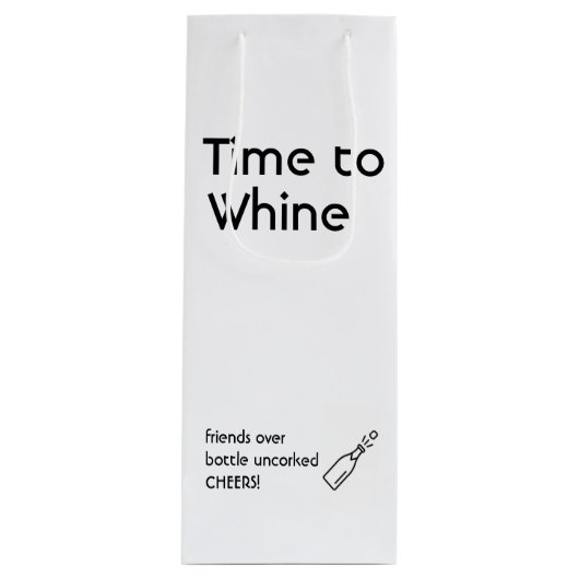 Wine Gift Bag Wijn Cadeautas (Voorkant)