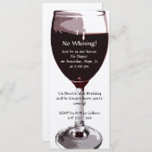 Wine Glass Birthday Kaart (Voorkant / Achterkant)