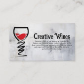 Wine Glass Creative Illustrative Logo Visitekaartje (Voorkant)