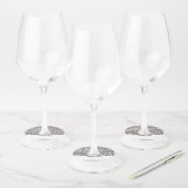 Wine Glass Labels Identifier Marker Paper Glitter (Set)