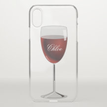 Wine Glass Name Clear iPhoneX Hoesje
