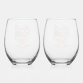 wine Glass Set Wijnglas Zonder Voet (Achterkant)