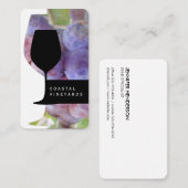 Wine Glass | Sommelier Visitekaartje (Voorkant / Achterkant)