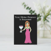 Wine Goddess Gathering Kaart (Staand voorkant)