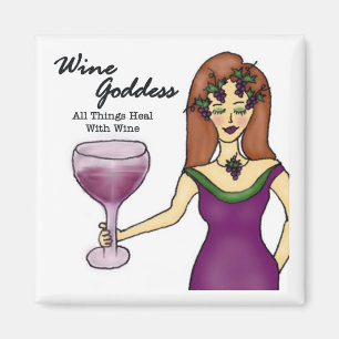 Wine Goddess Magnet Magneet