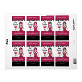 Wine Goddess Red Goddess aangepaste waslabels Etiket (Full Sheet)