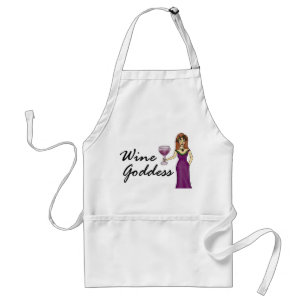 Wine Godin (geen Gezegde) Apron Standaard Schort