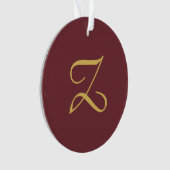 Wine Gold Monogramme professionnel tendance modern (devant)