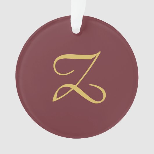Wine Gold Monogramme professionnel tendance modern (devant)