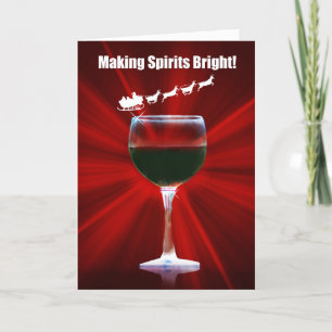 Wine Holiday Kerstmis Kaart