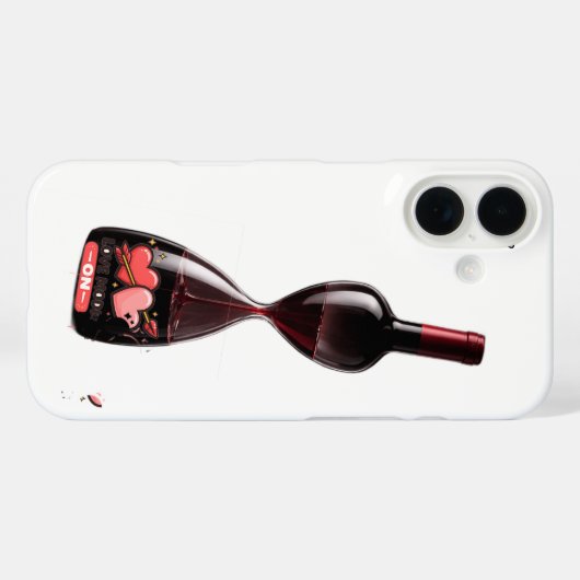 Wine Hourglass - Time Flowers Like Wine Case-Mate iPhone Case (Achterkant (horizontaal))