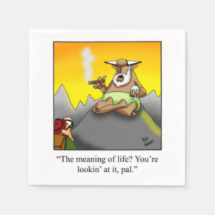 Wine Humor Cocktail Party Napkins Servet