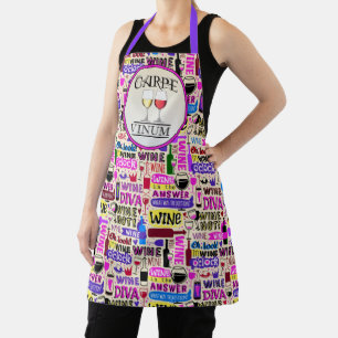 WINE Humor Grijp de Wijn All-Over Print Schort