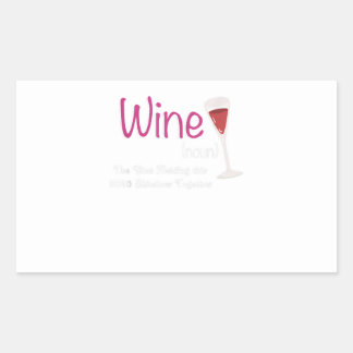 wine is glue holding 2020 shitshow toger funny rechthoekige sticker