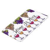 Wine Is Nice Flexible Photo Magnet (Côté Gauche)