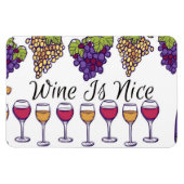 Wine Is Nice Flexible Photo Magnet (Horizontal)