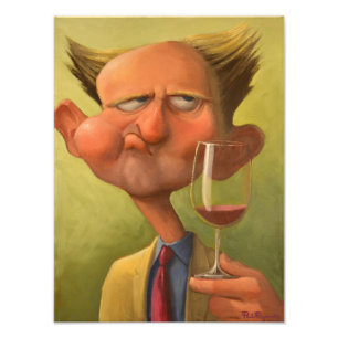 Wine Kauwder Sommelier Foto afdrukken Afdruk