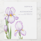  Wine Label  for a Modern Wedding.  Wijn Etiket (Enkel label)