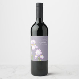Wine Label for a Modern Wedding. Wijn Etiket