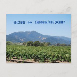 Wine Land California Briefkaart