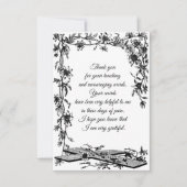 Wine Lijst - Hartelijk dank Bedankkaart (Voorkant)