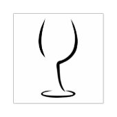 Wine Logo Rubberstempel (Afrduk)