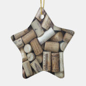 Wine Lover Corks Keramisch Ornament (Links)