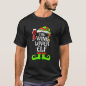 Wine Lover Elf Matching Group Xmas Familie Christm T-shirt (Voorkant)