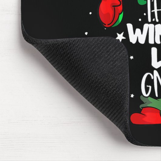 Wine Lover Gnome Red Buffalo Plaid Matching Family Muismat (Hoek)