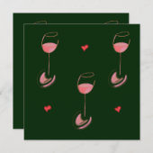 Wine lover invitation (Devant / Derrière)
