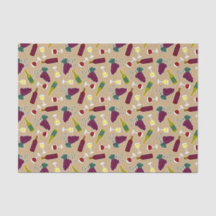 Wine Lover Patroon Tissuepapier