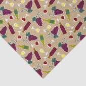 Wine Lover Patroon Tissuepapier (Detail)