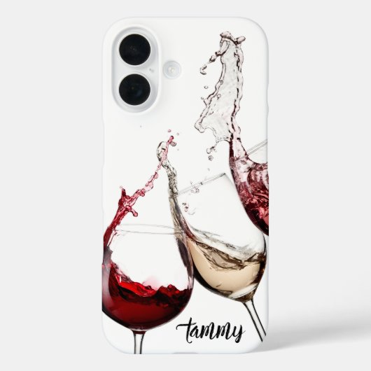 Wine Lover Phone Case – Red, White & Rosé (Achterkant)