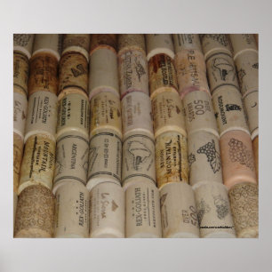 Wine Lovers Corks Poster