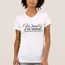 Wine Lover's Gift t-shirt, Wine Is the Response Fu