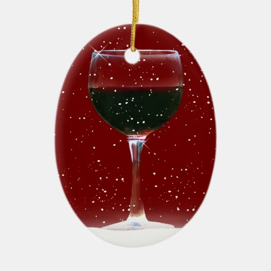 Wine Lover's Holiday Ornament (Voorkant)