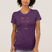 Wine Lovers Modern Typografie T-shirt (Voorkant)