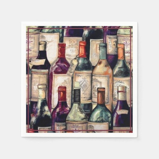 Wine Lovers Napkins Servet (Voorkant)
