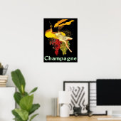 Wine Maid Champagne Poster (Thuiskantoor)