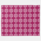 Wine Mandala Fleece Deken (Voorkant (Horizontaal))