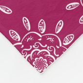 Wine Mandala Fleece Deken (Hoek)