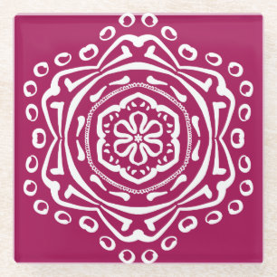 Wine Mandala Glazen Onderzetter