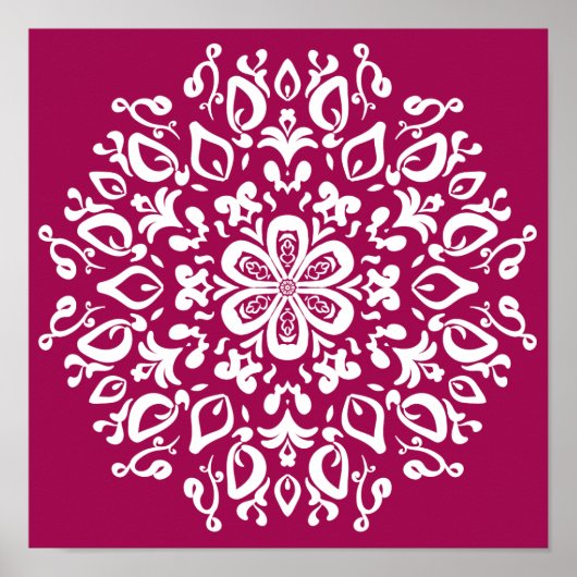 Wine Mandala Poster (Voorkant)